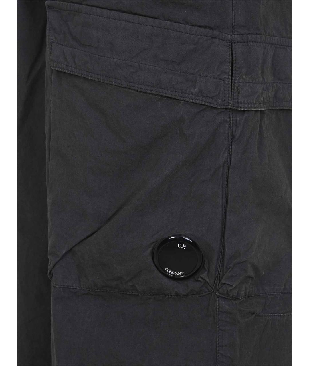 CP COMPANY Серебряные хлопковые повседневные брюки, фото 3