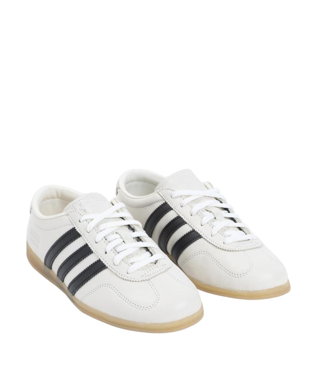 ADIDAS Белые кожаные кроссовки, фото 3