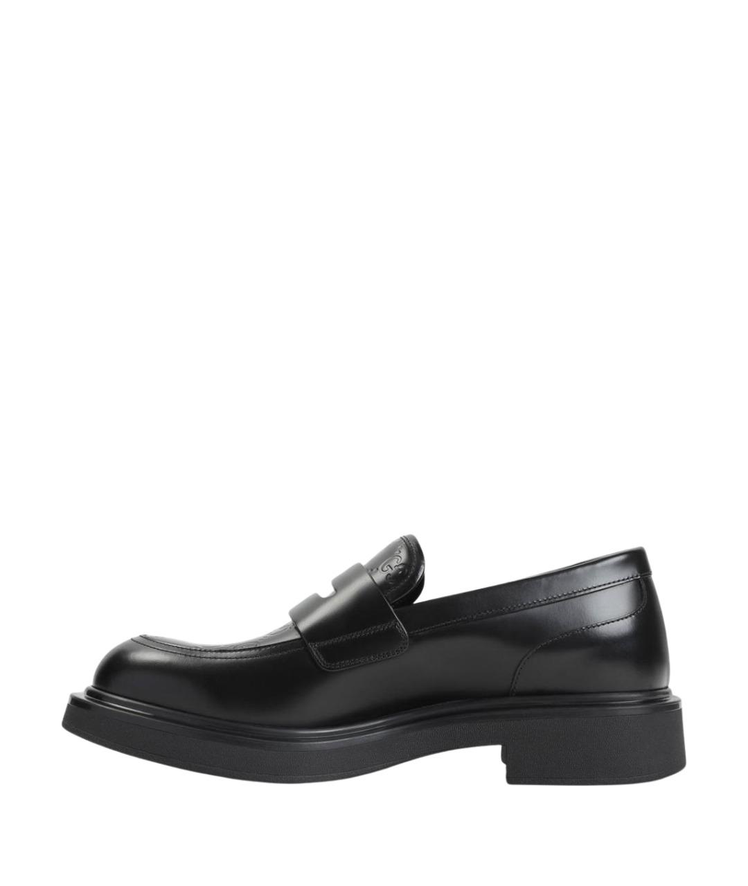 GUCCI Черные кожаные лоферы, фото 2