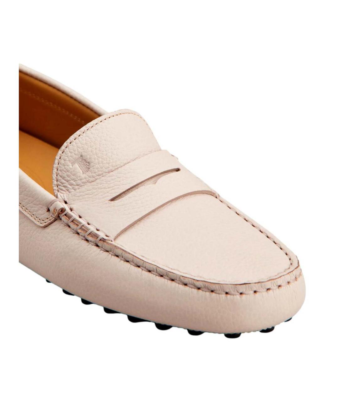 TOD'S Розовые кожаные лоферы, фото 5