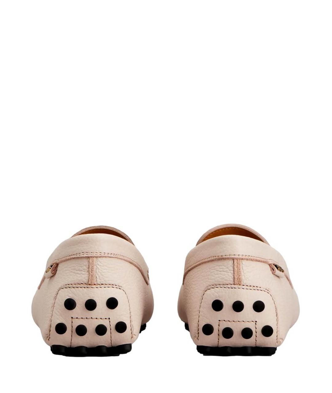 TOD'S Розовые кожаные лоферы, фото 3