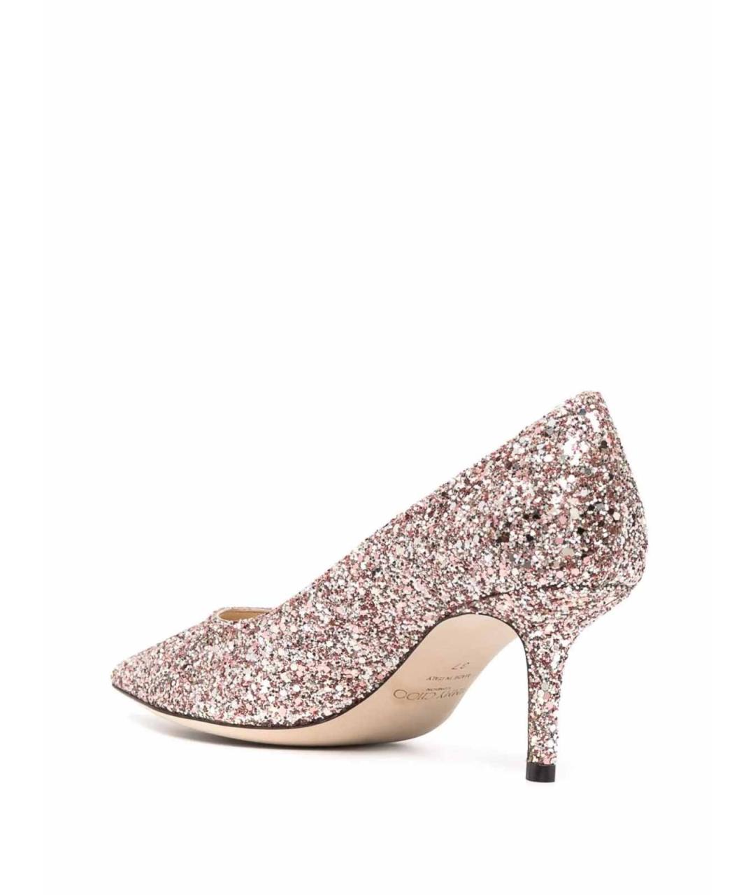 JIMMY CHOO Розовые кожаные туфли, фото 3