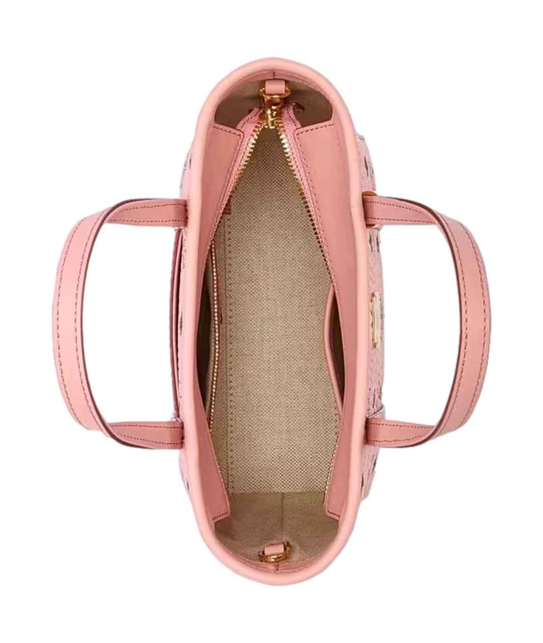 MCM Розовая сумка тоут из искусственной кожи, фото 4