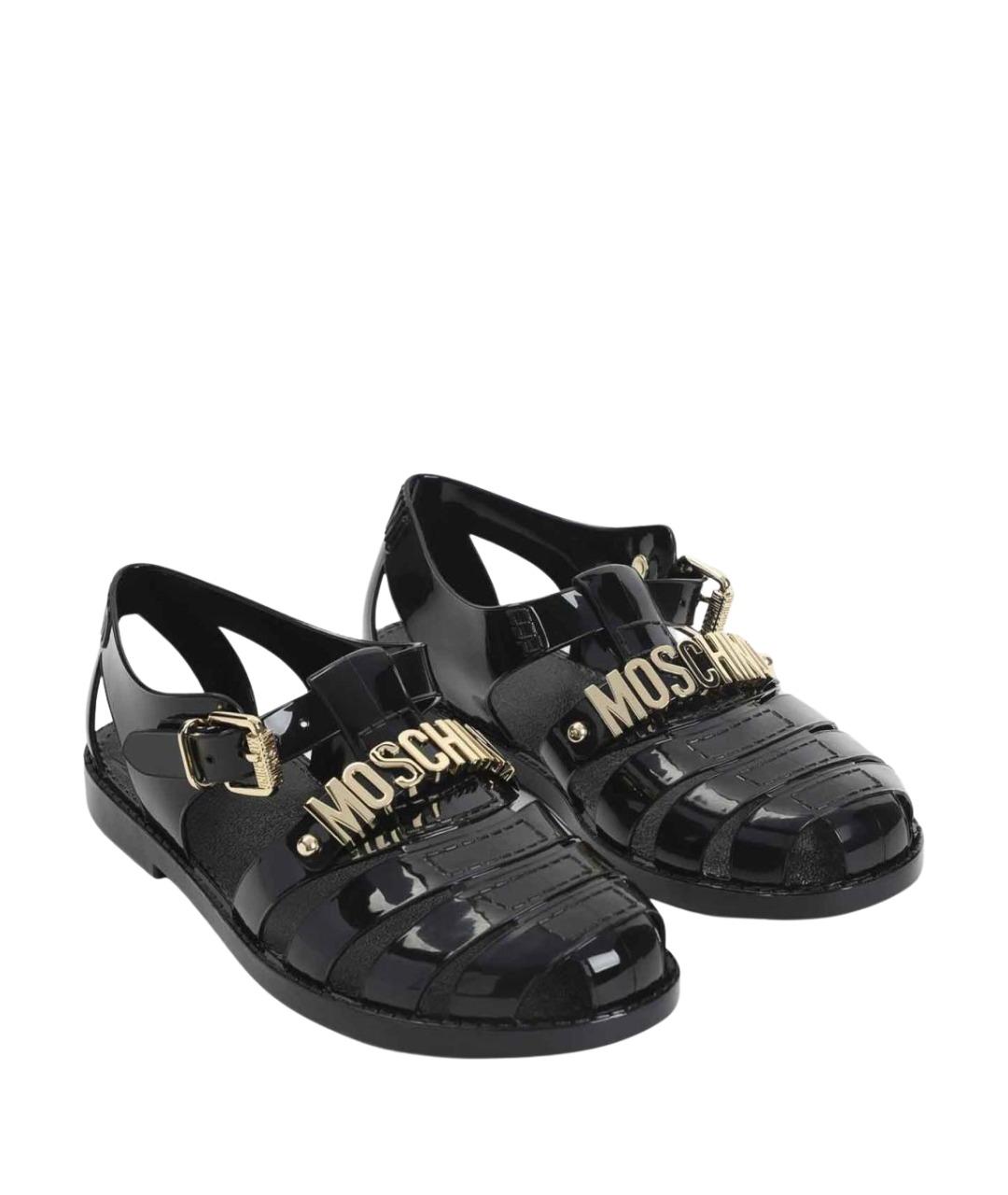 MOSCHINO Черные сандалии, фото 3