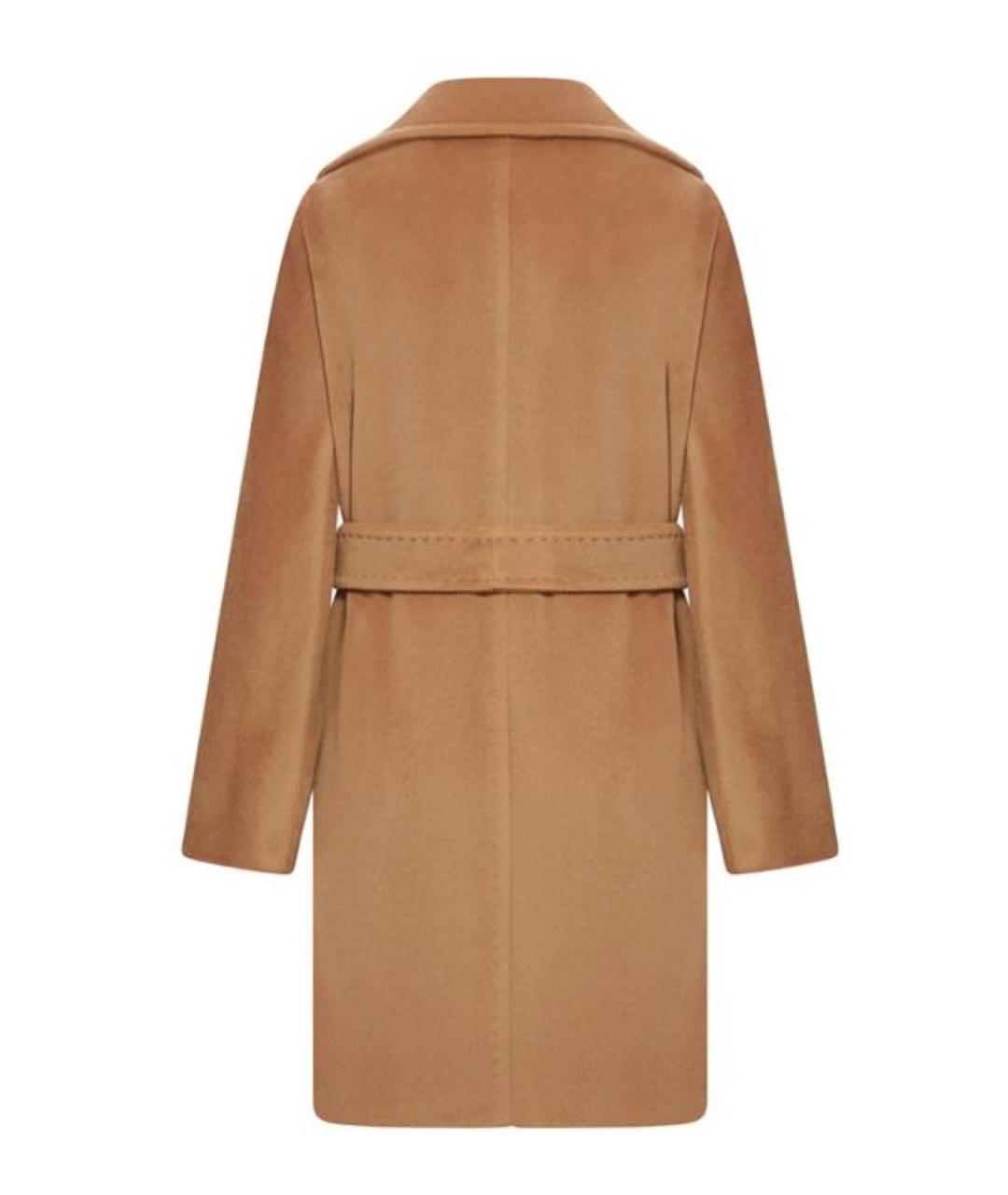 MAX MARA STUDIO Бежевое шерстяное пальто, фото 2