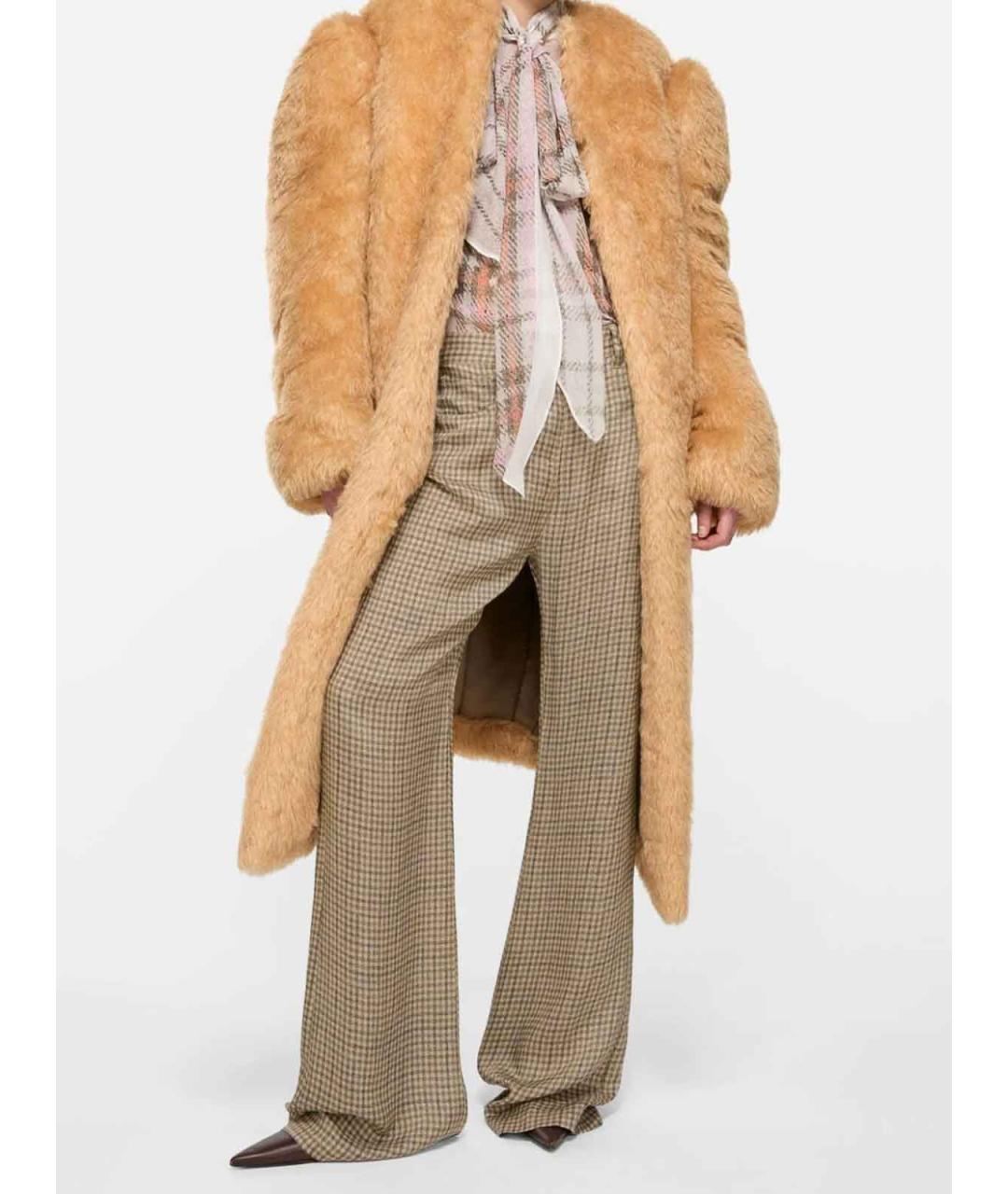 ACNE STUDIOS Бежевые прямые брюки, фото 3