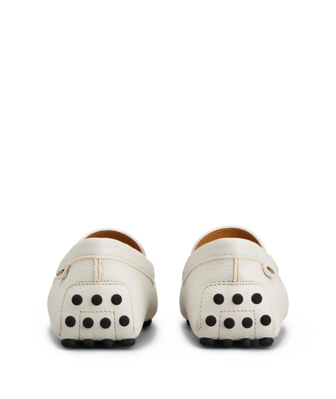 TOD'S Белые кожаные лоферы, фото 5