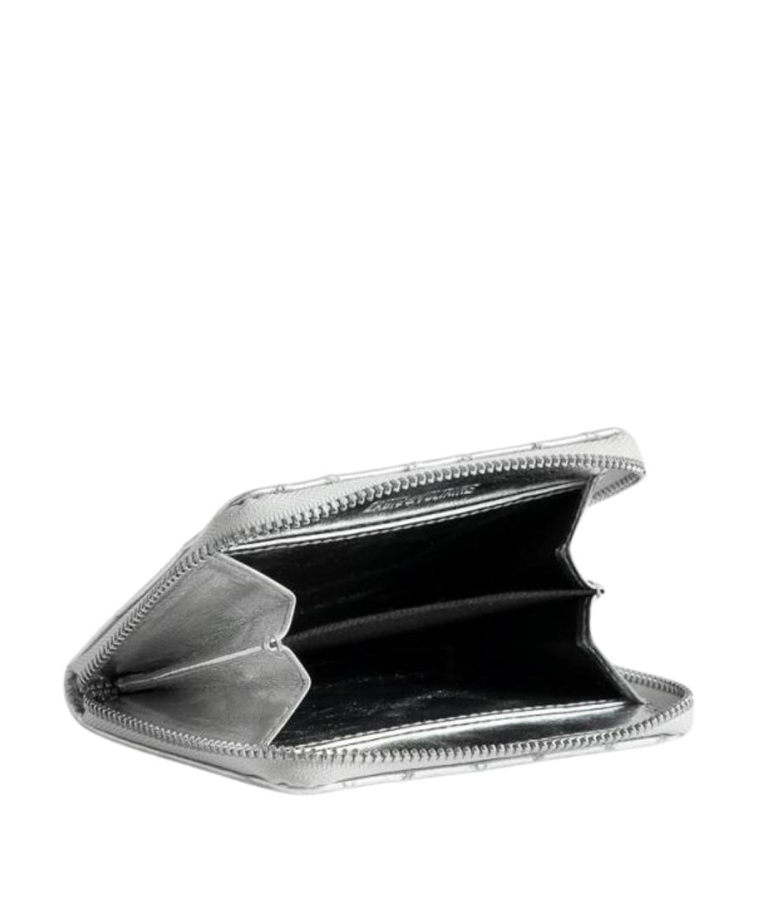 ZADIG & VOLTAIRE Серебряный кожаный кошелек, фото 3