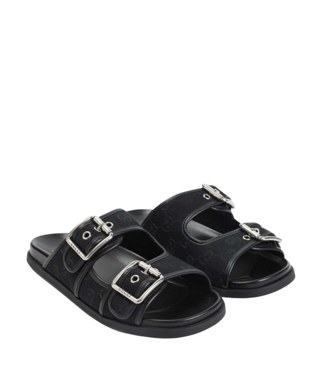 GUCCI Черные сандалии, фото 3