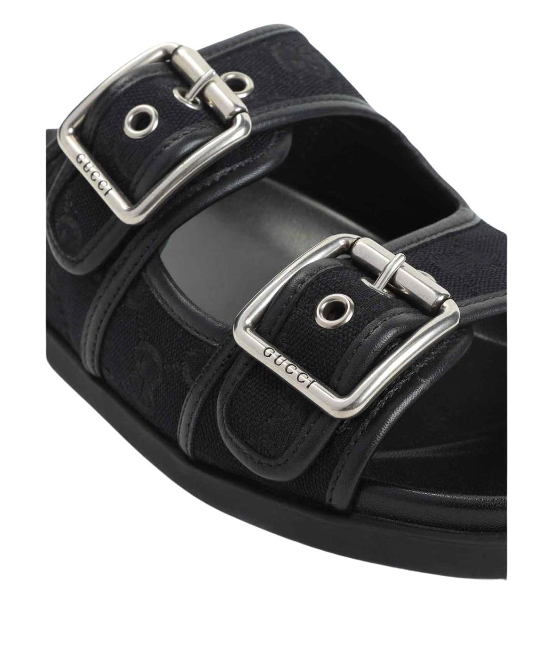 GUCCI Черные сандалии, фото 4