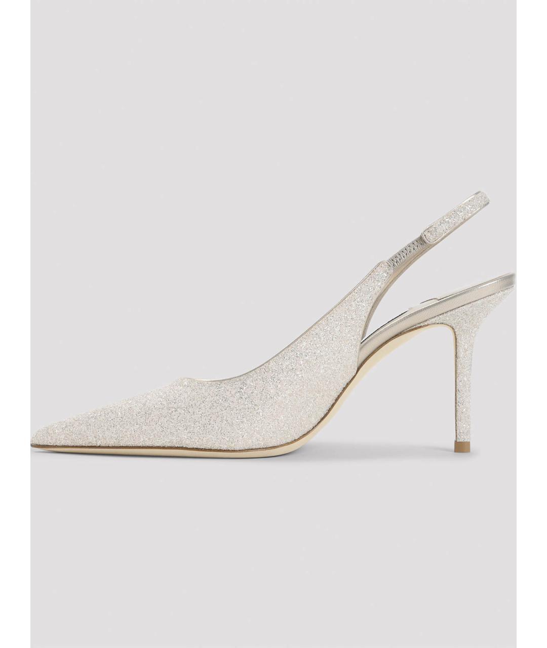 JIMMY CHOO Золотые кожаные туфли, фото 2