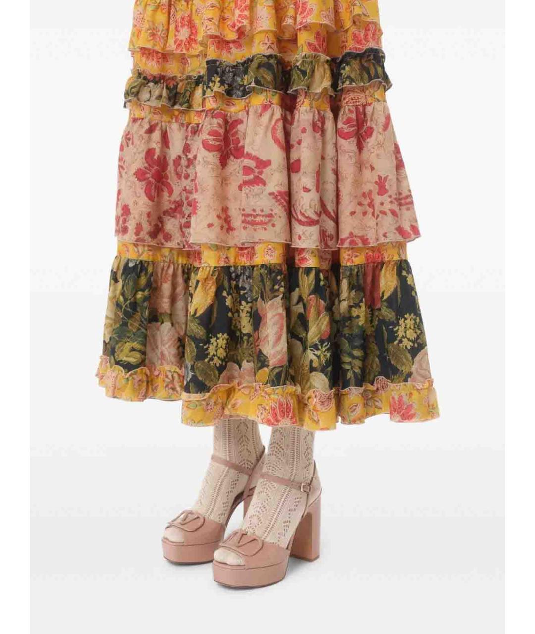 VALENTINO Розовые кожаные босоножки, фото 7