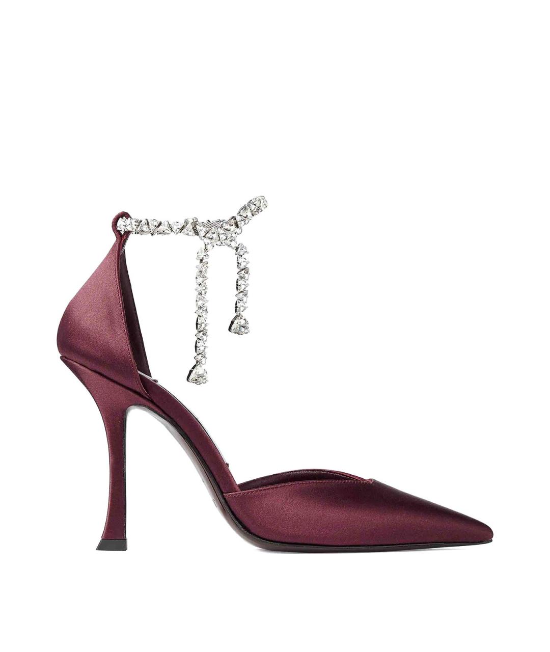 JIMMY CHOO Красные текстильные босоножки, фото 1