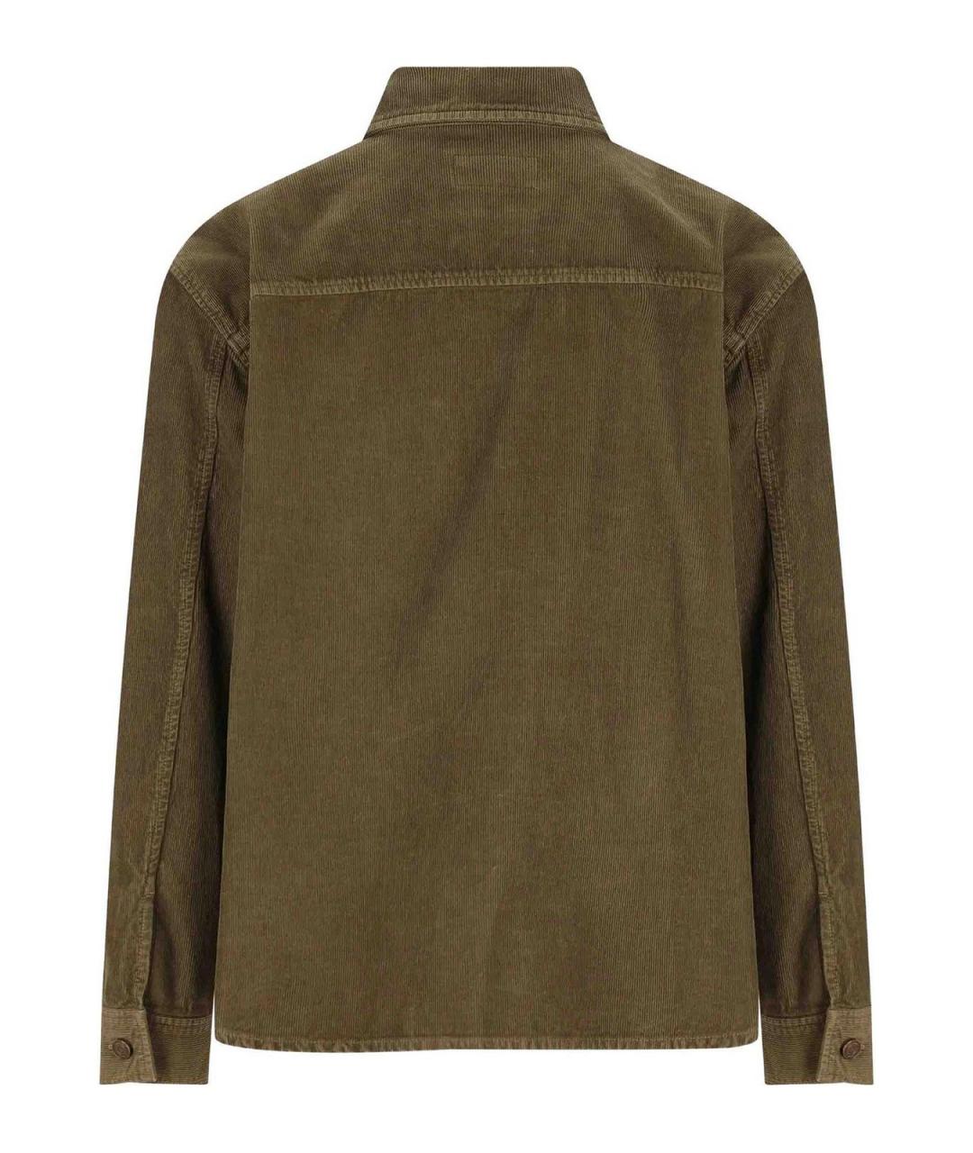 SAINT LAURENT Зеленая хлопковая куртка, фото 2