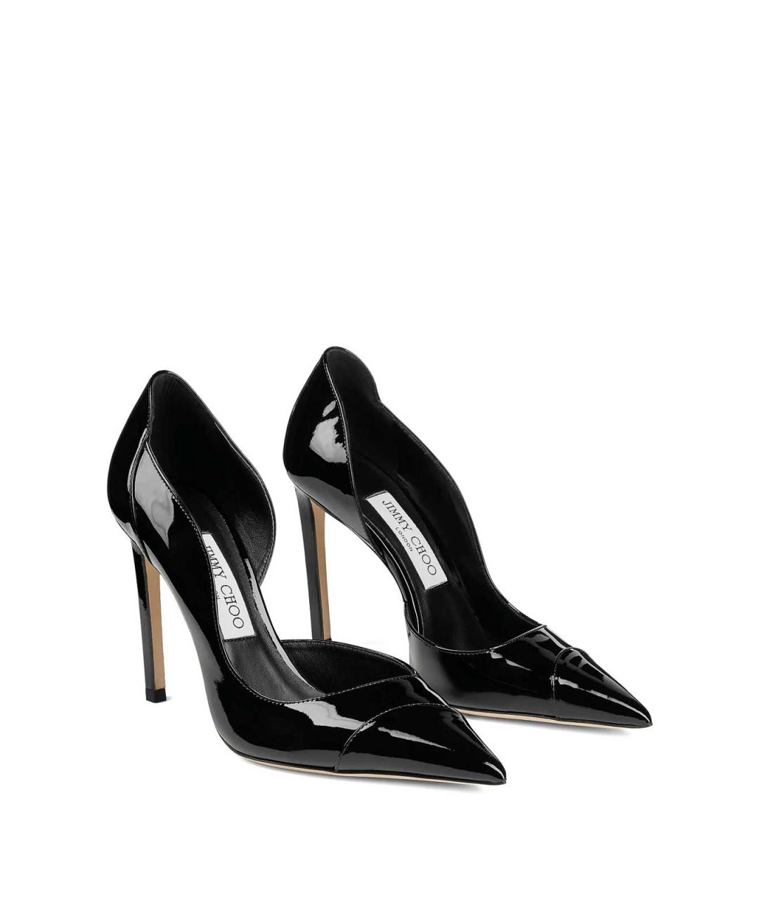 JIMMY CHOO Черные туфли из лакированной кожи, фото 2