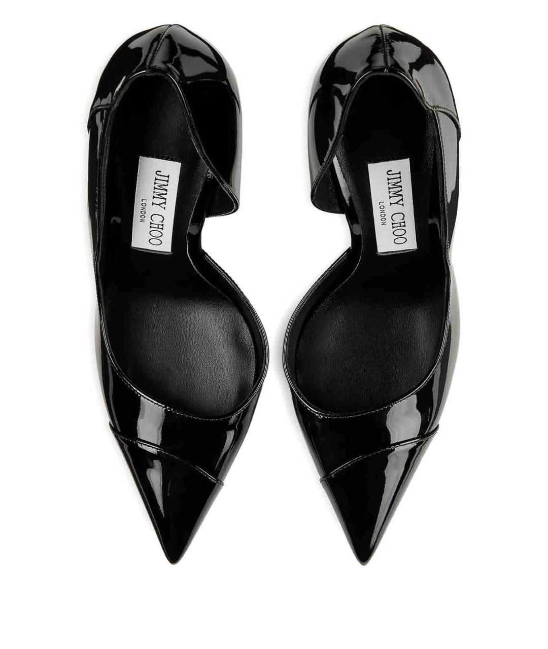 JIMMY CHOO Черные туфли из лакированной кожи, фото 3