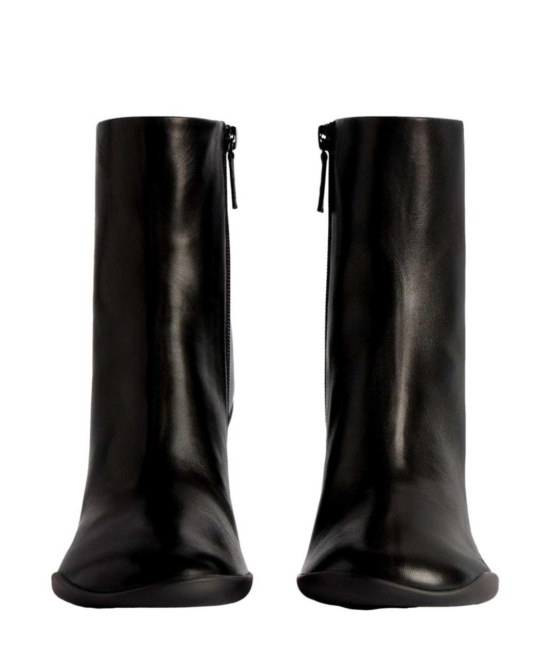BALENCIAGA Черные кожаные ботильоны, фото 3