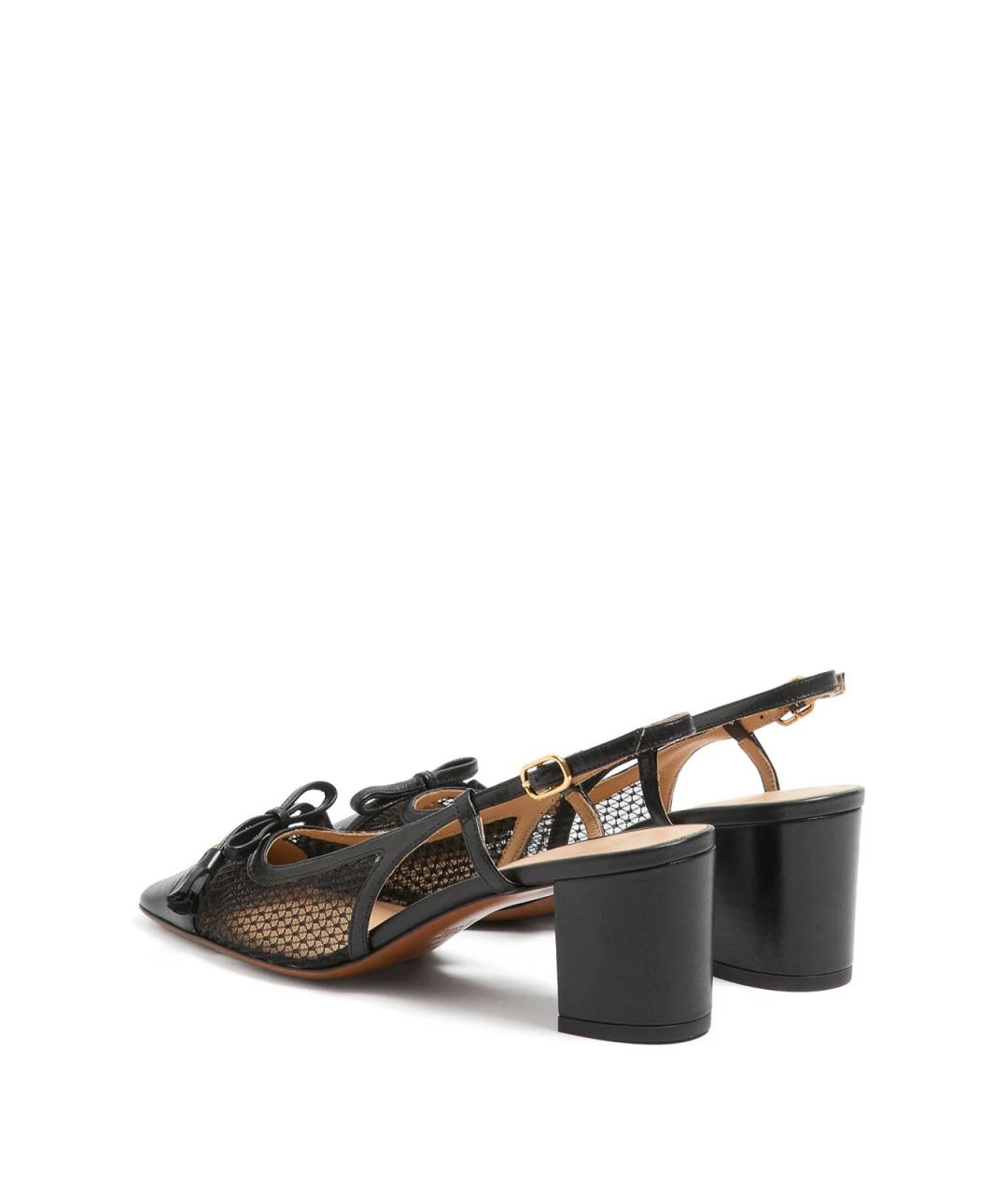VALENTINO Черные текстильные туфли, фото 3
