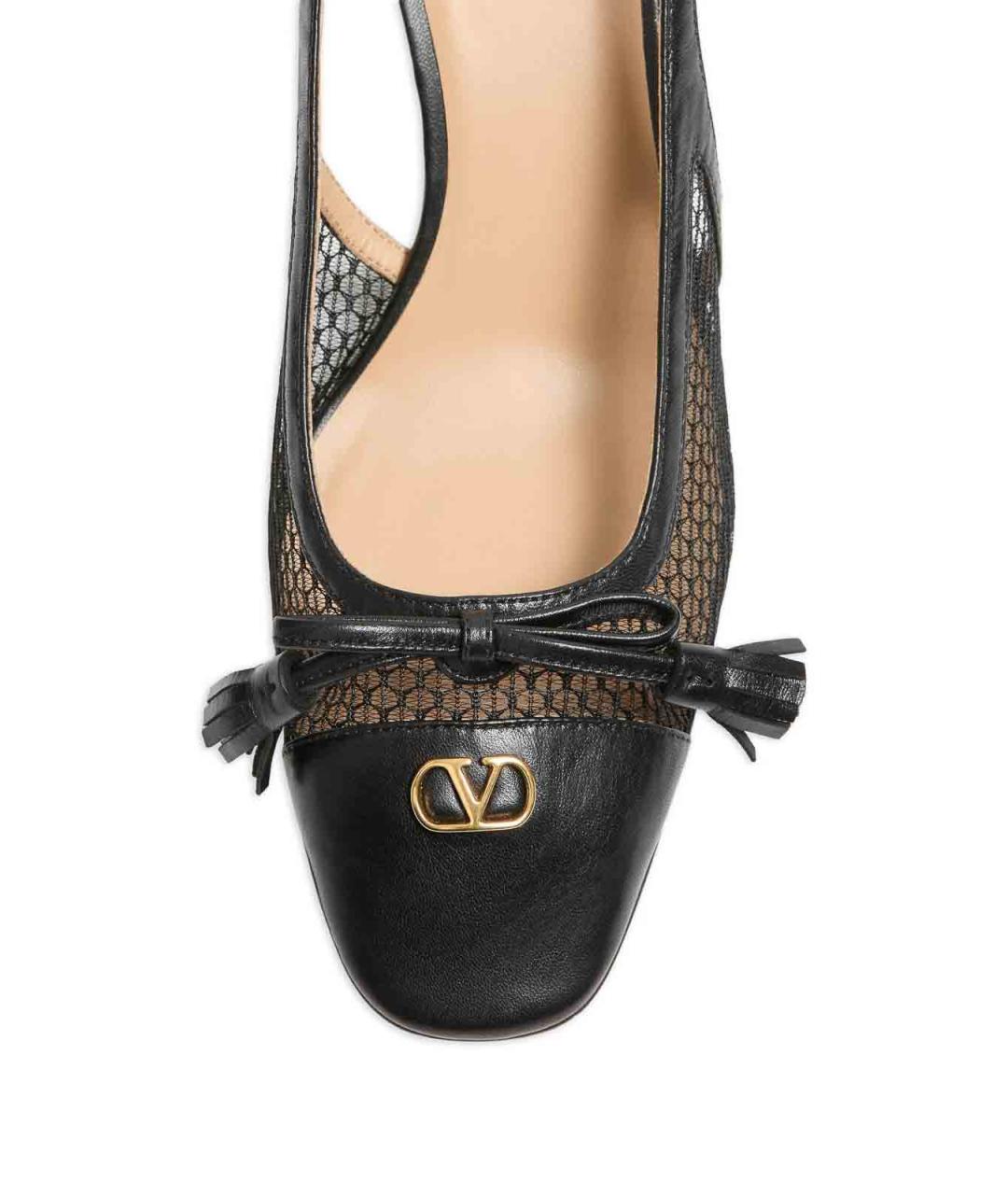 VALENTINO Черные текстильные туфли, фото 5