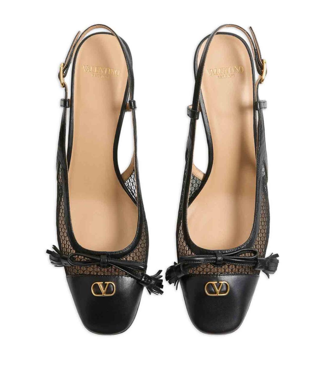 VALENTINO Черные текстильные туфли, фото 4