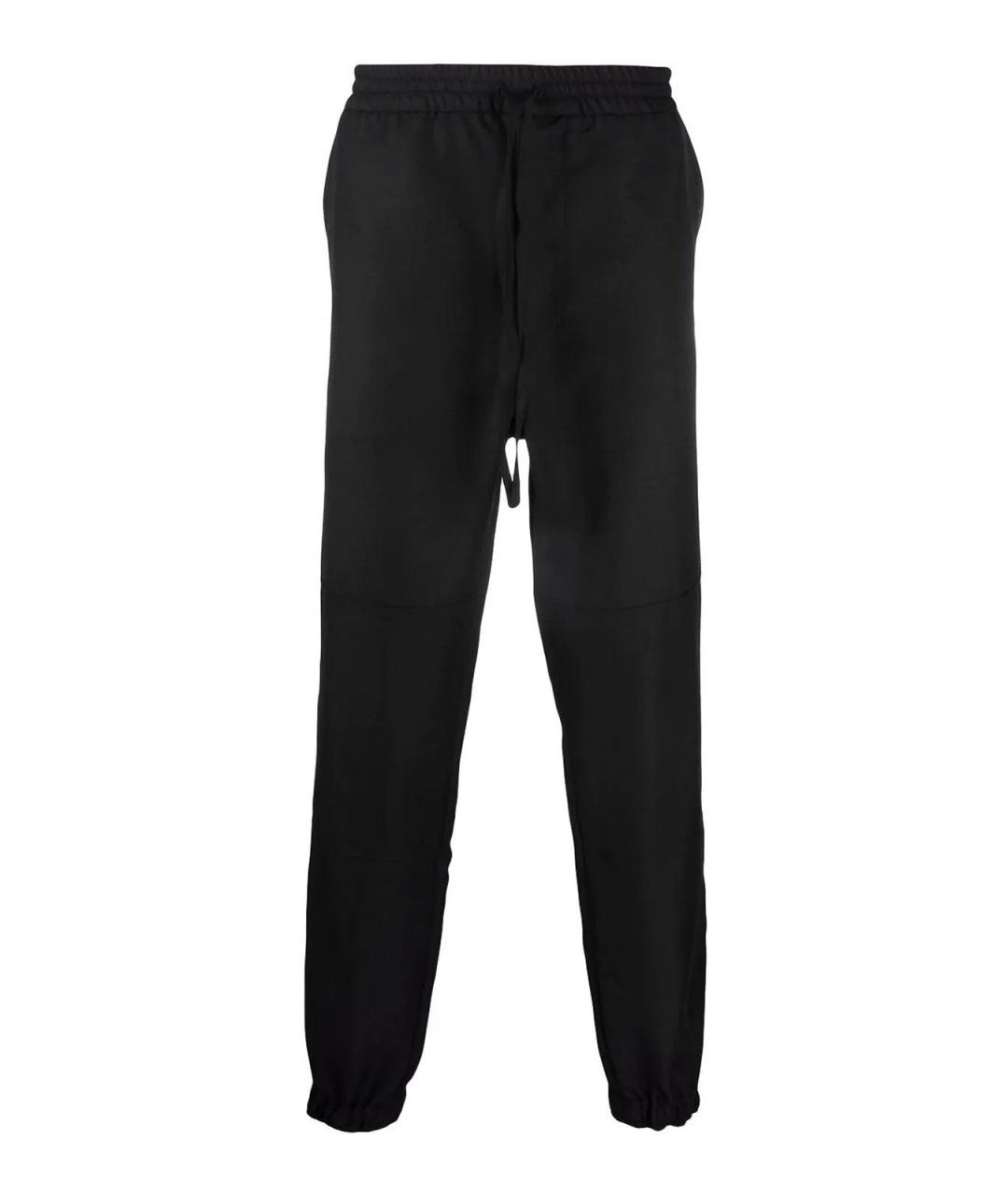 ALEXANDER MCQUEEN Черные хлопковые повседневные брюки, фото 1