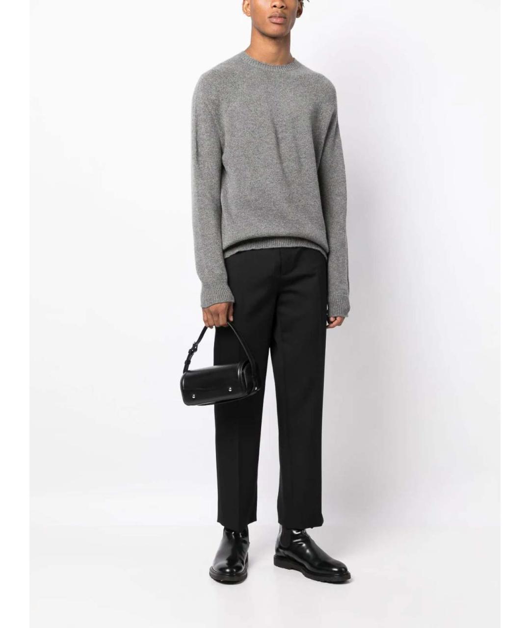 JIL SANDER Серый кашемировый джемпер / свитер, фото 2