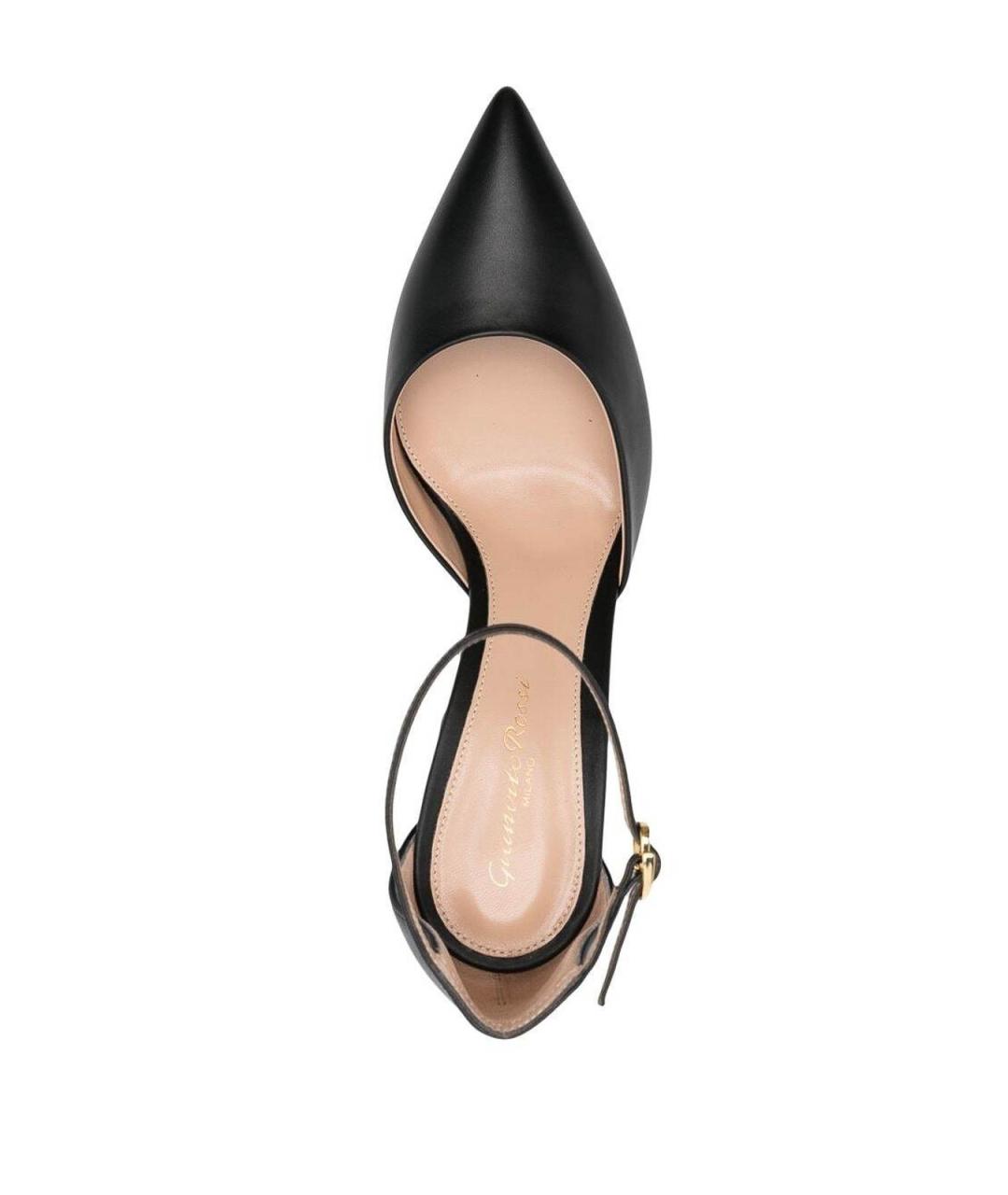 GIANVITO ROSSI Черные кожаные туфли, фото 4