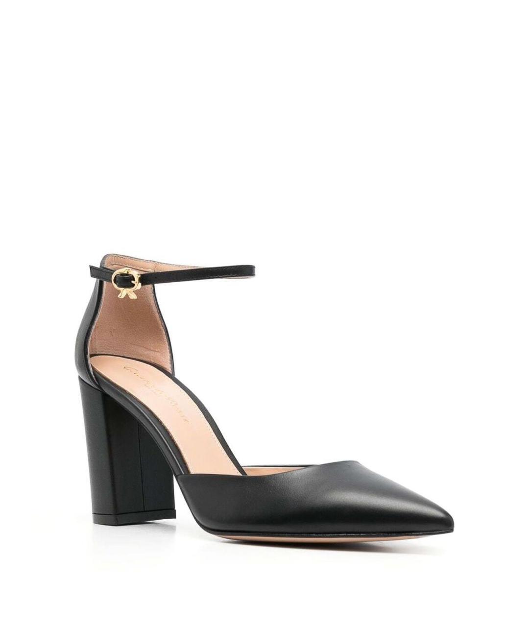 GIANVITO ROSSI Черные кожаные туфли, фото 2