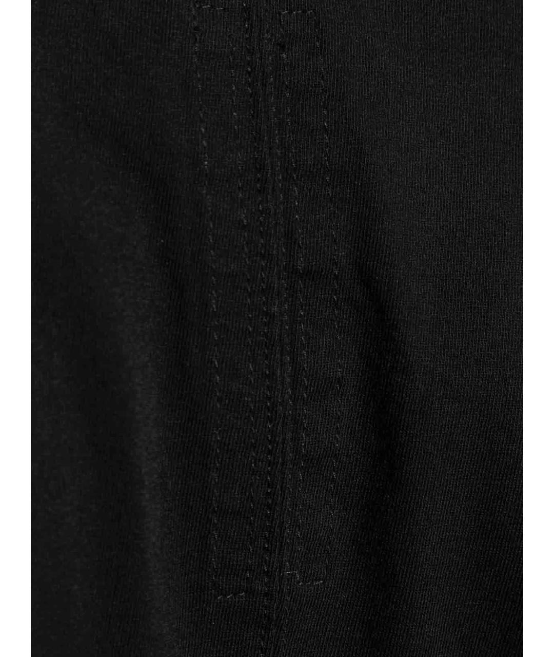 RICK OWENS Черная хлопковая футболка, фото 5