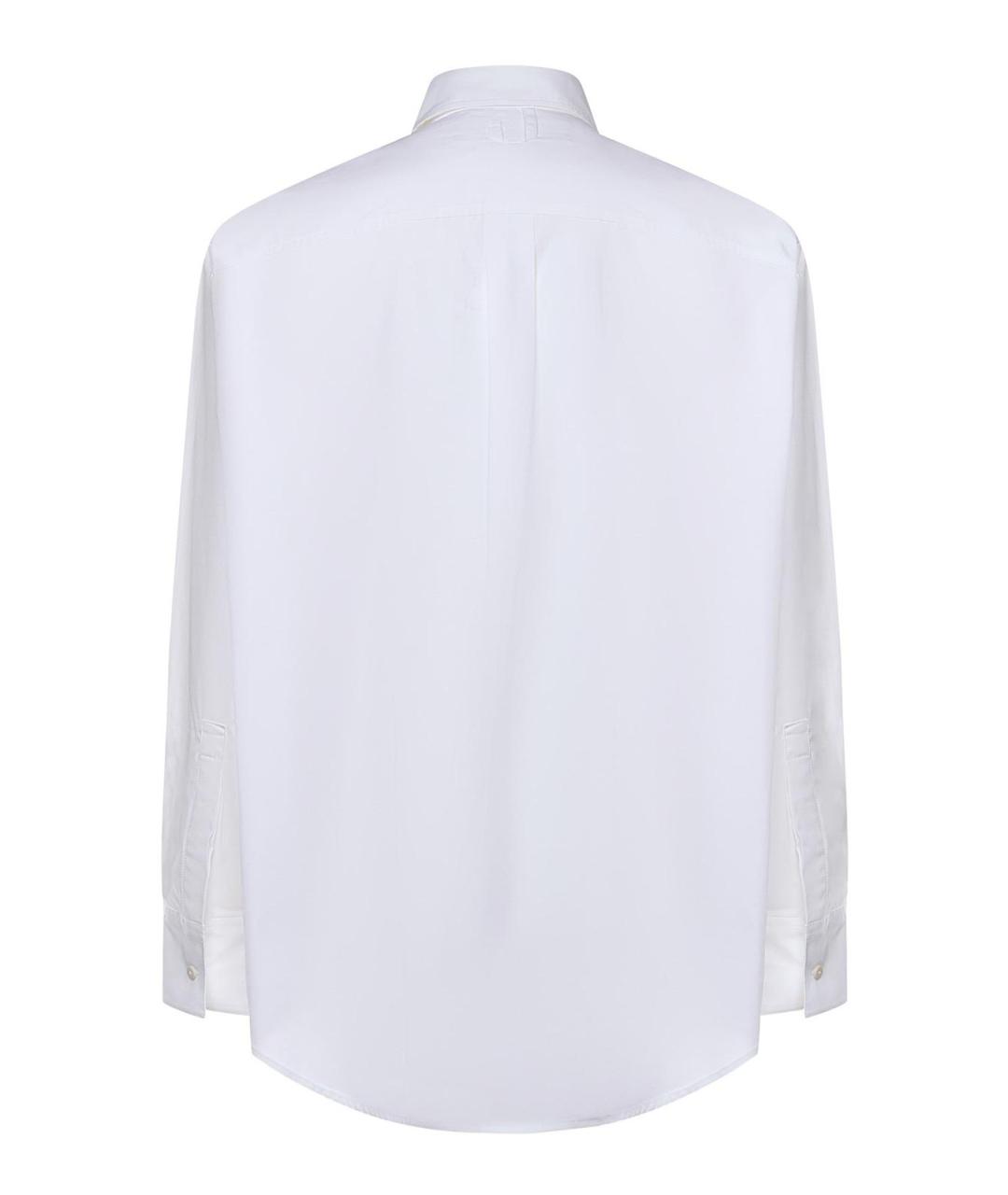 JACQUEMUS Белая хлопковая классическая рубашка, фото 3