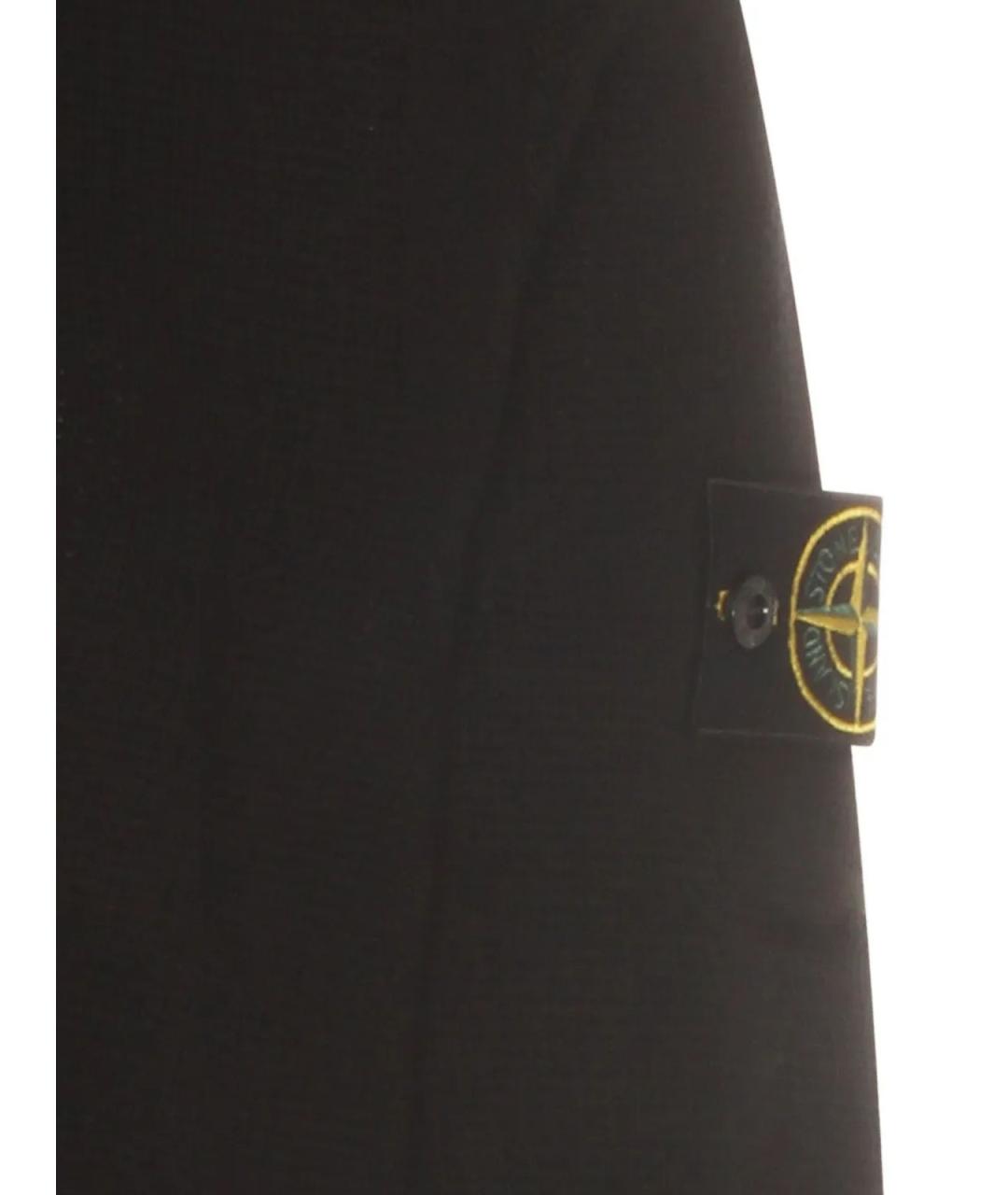 STONE ISLAND Черный хлопковый джемпер / свитер, фото 3