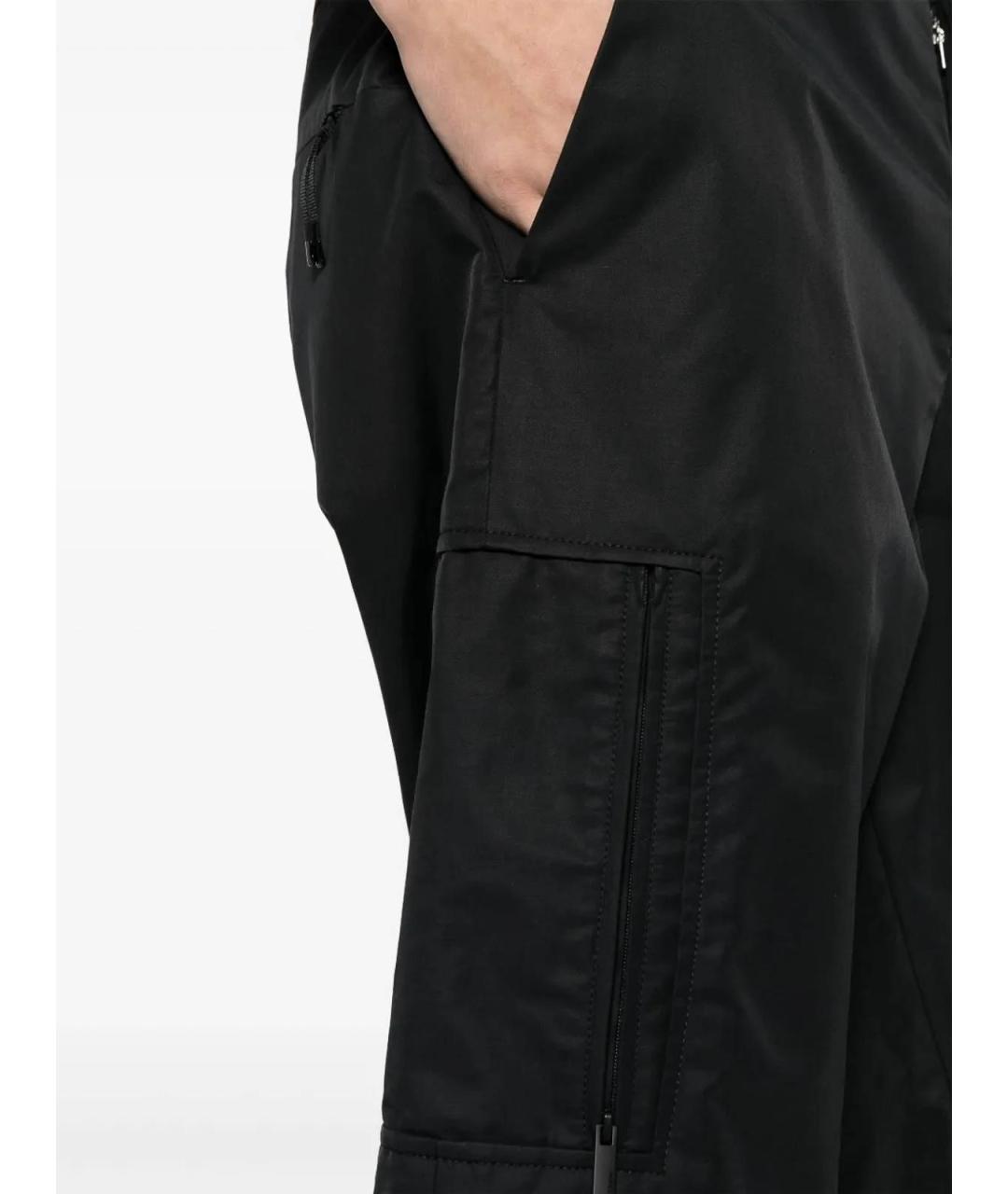 MONCLER Черные хлопковые шорты, фото 5
