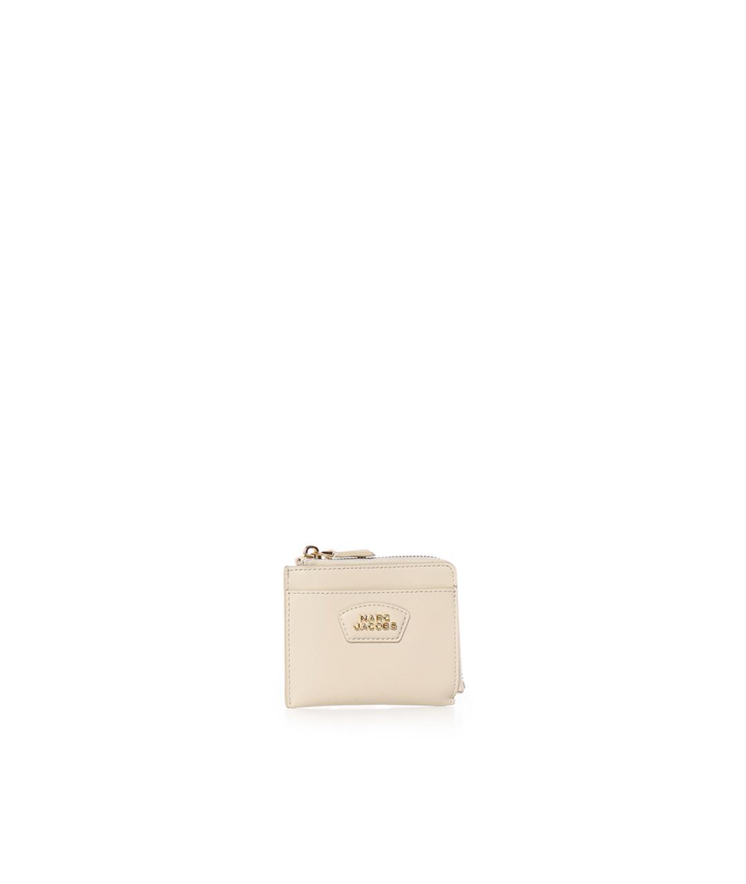 MARC JACOBS Бежевый кожаный кошелек, фото 2