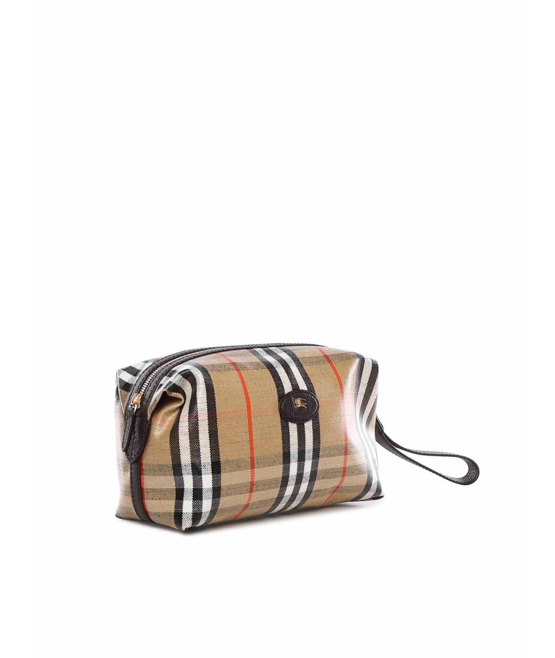 BURBERRY Бежевая хлопковая барсетка, фото 1