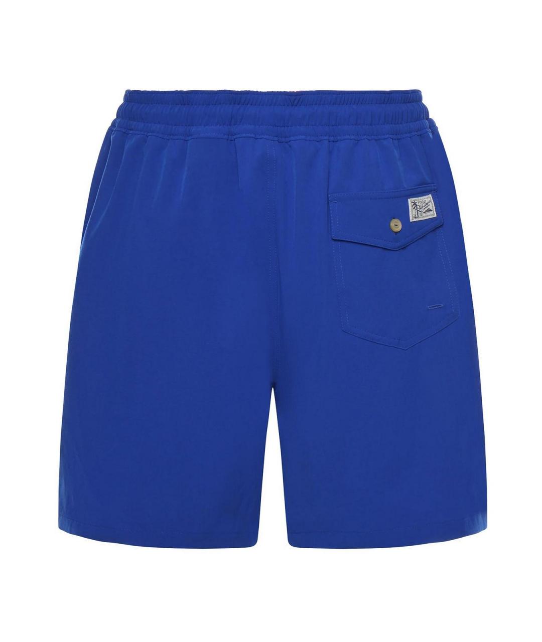 POLO RALPH LAUREN Синие полиэстеровые плавки, фото 3
