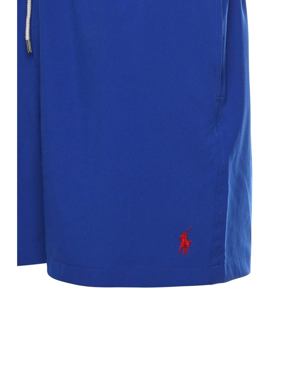 POLO RALPH LAUREN Синие полиэстеровые плавки, фото 2