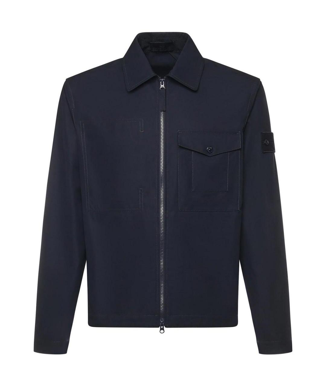 STONE ISLAND Синяя хлопковая куртка, фото 1