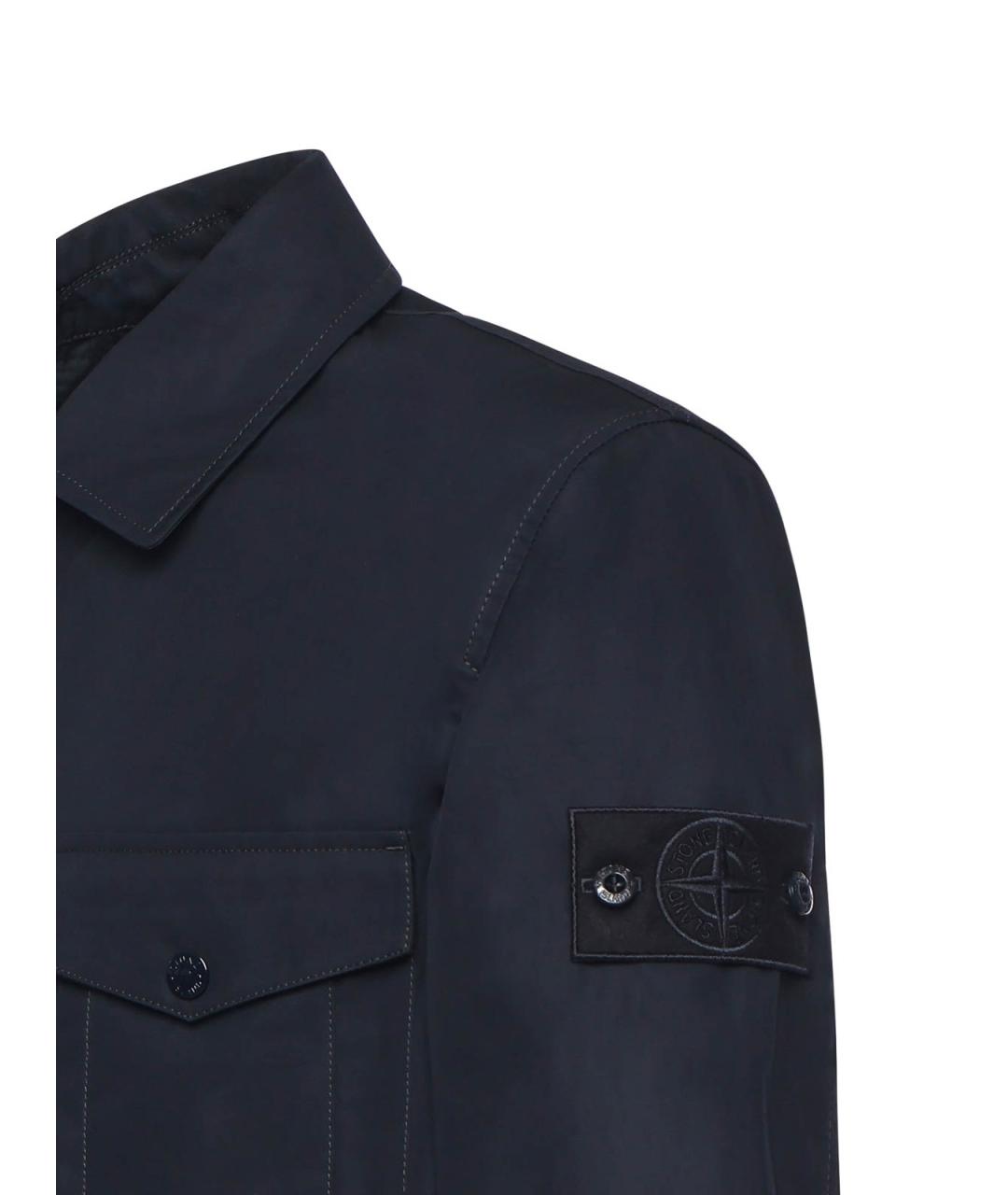 STONE ISLAND Синяя хлопковая куртка, фото 2
