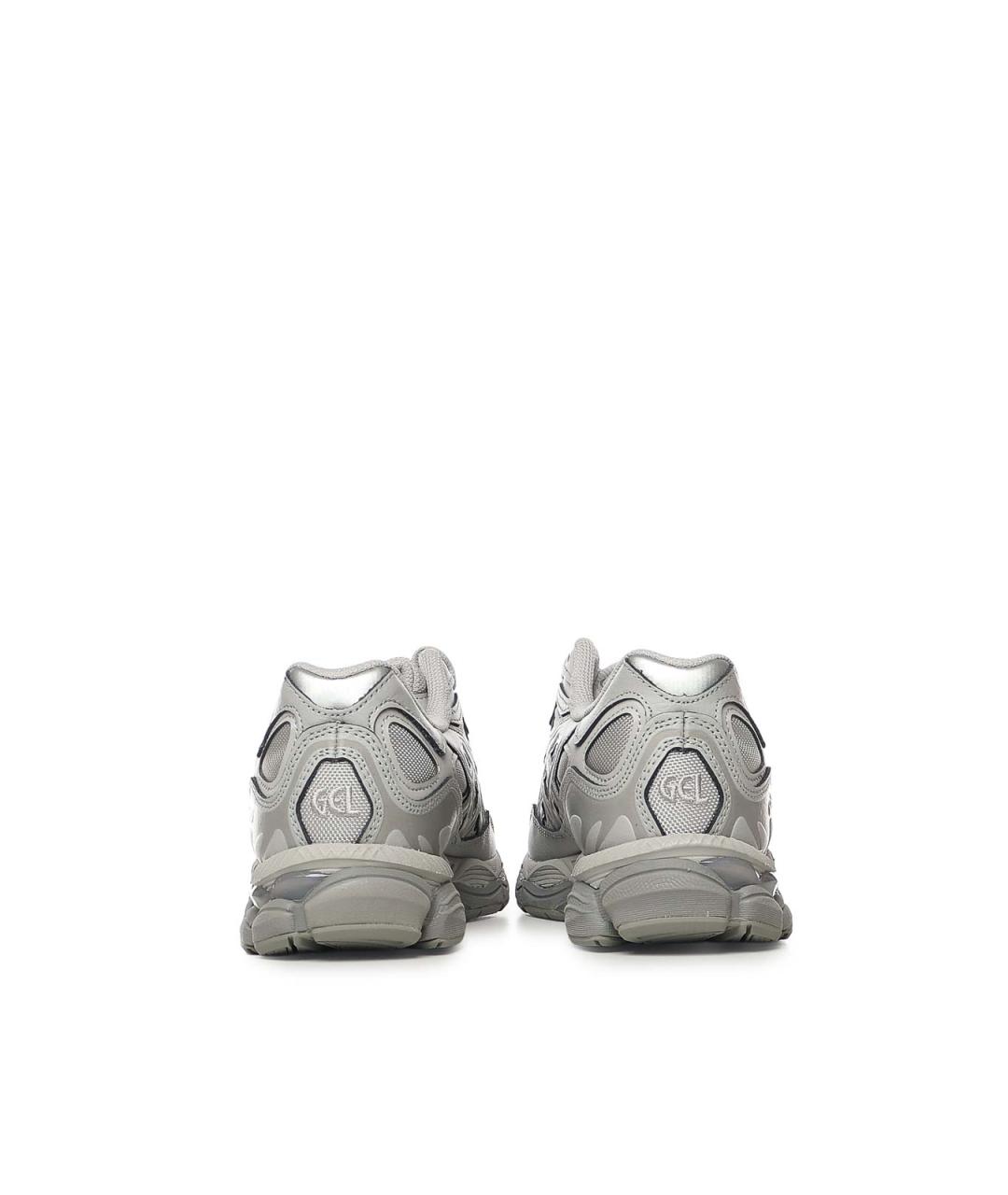 ASICS Серые кожаные кроссовки, фото 3