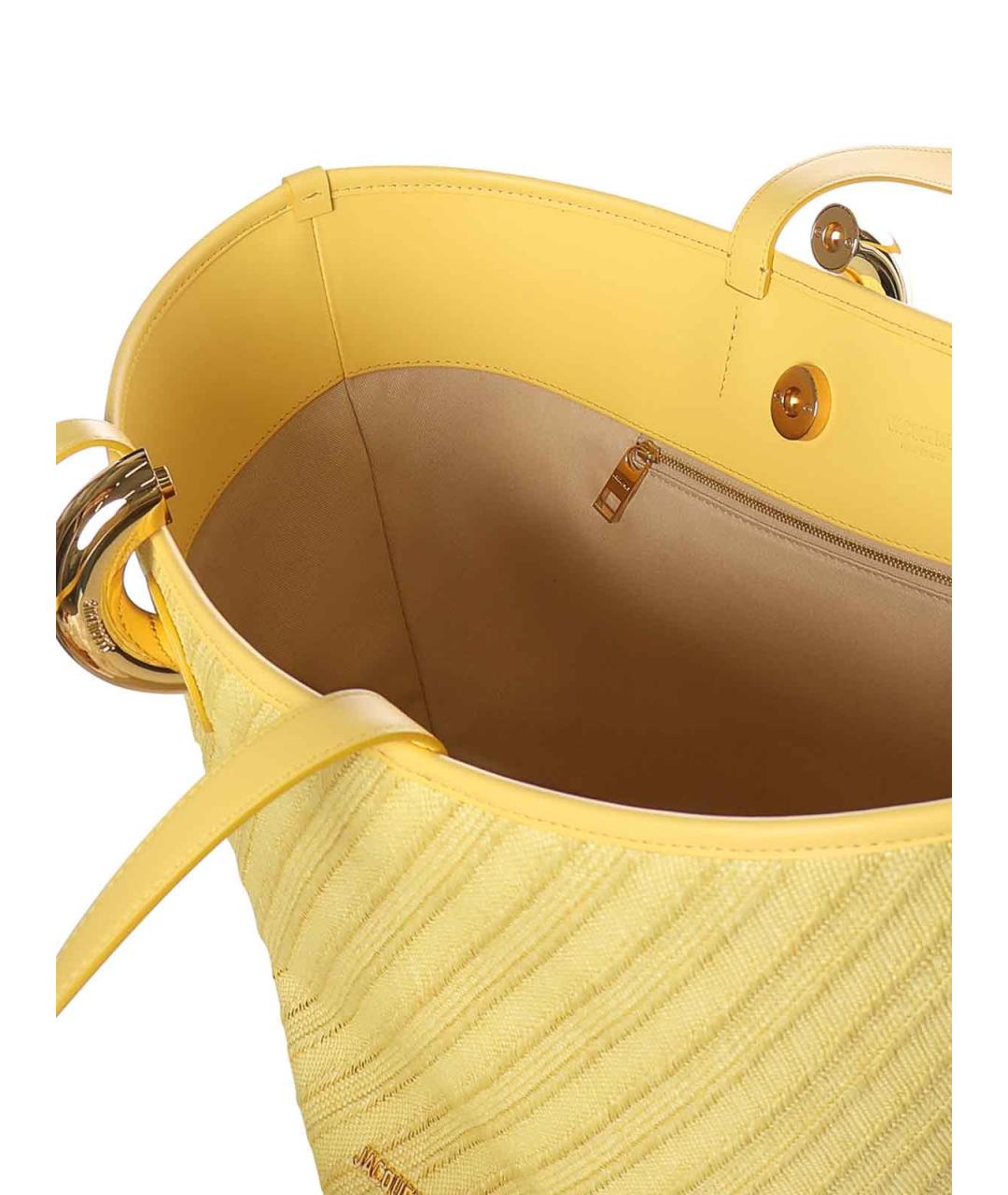 JACQUEMUS Желтая сумка тоут, фото 3