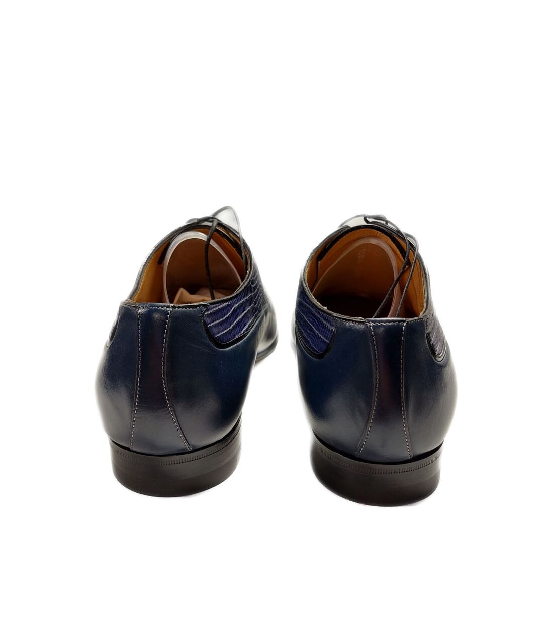 A.TESTONI Синие кожаные туфли, фото 4