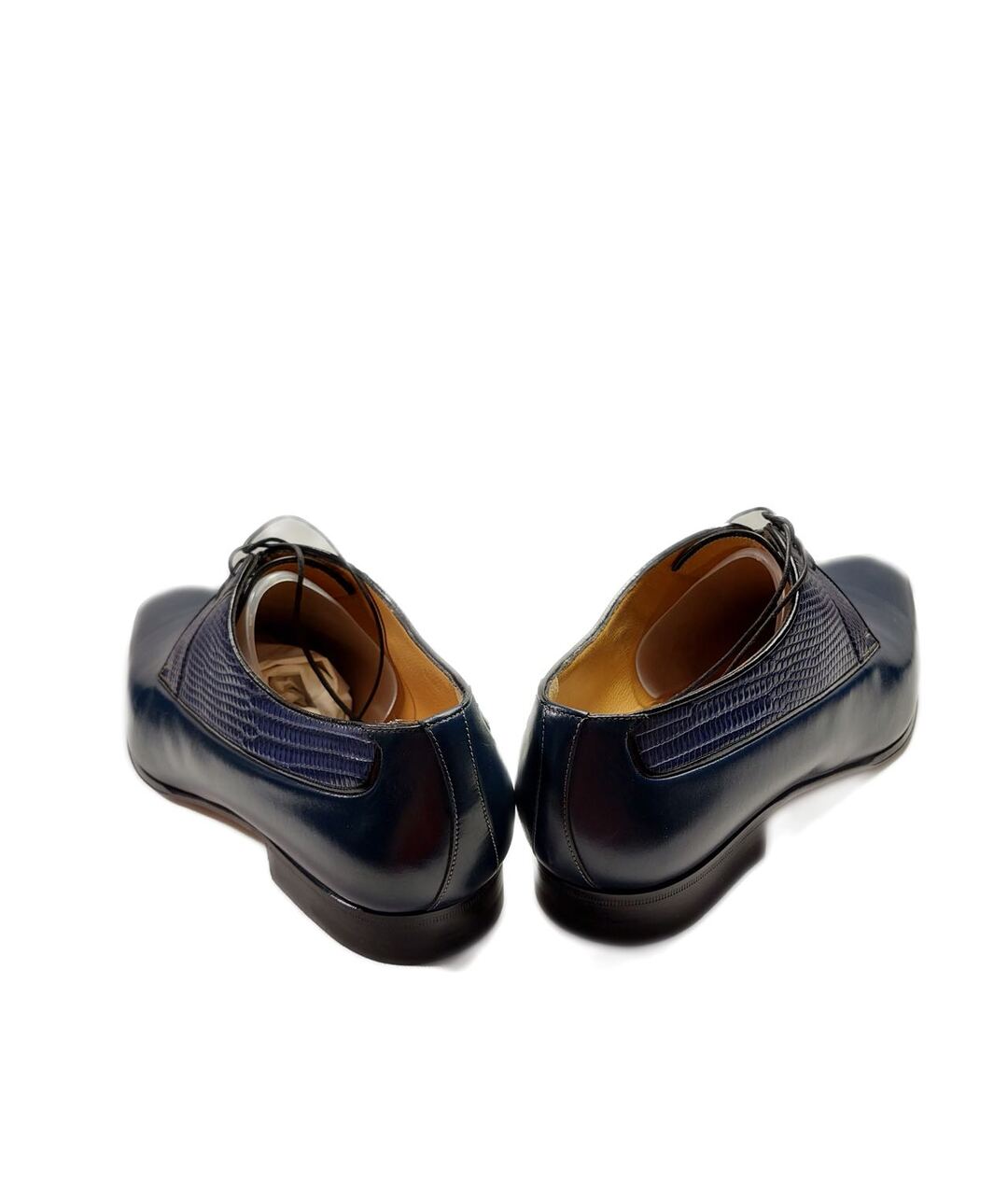 A.TESTONI Синие кожаные туфли, фото 3