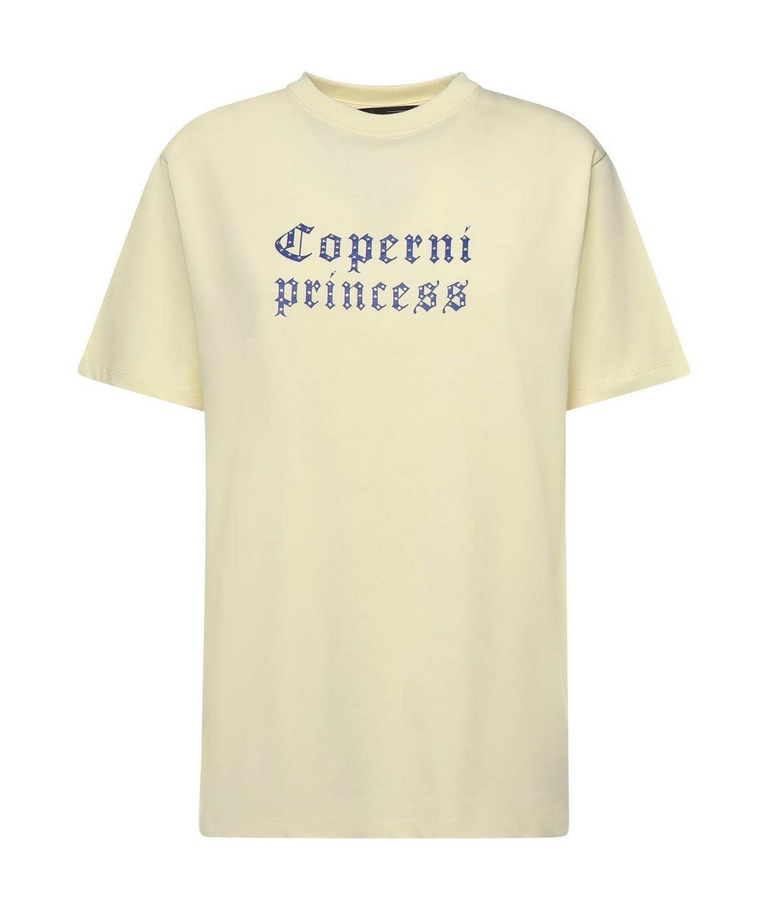 COPERNI Желтая хлопковая футболка, фото 1