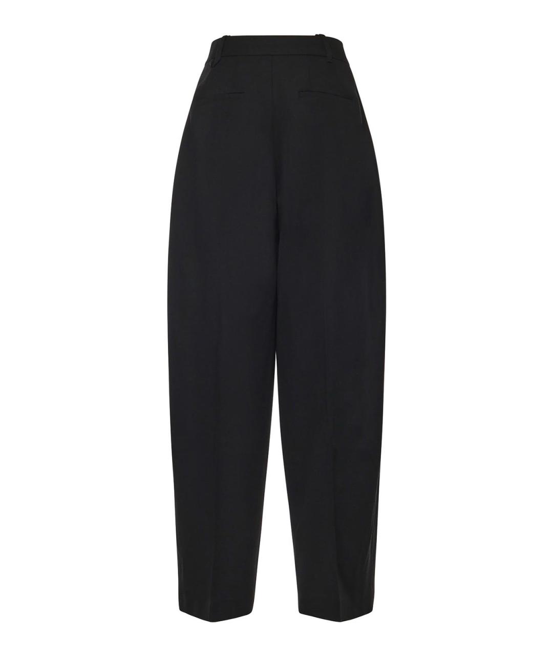 JACQUEMUS Черные шерстяные брюки широкие, фото 3