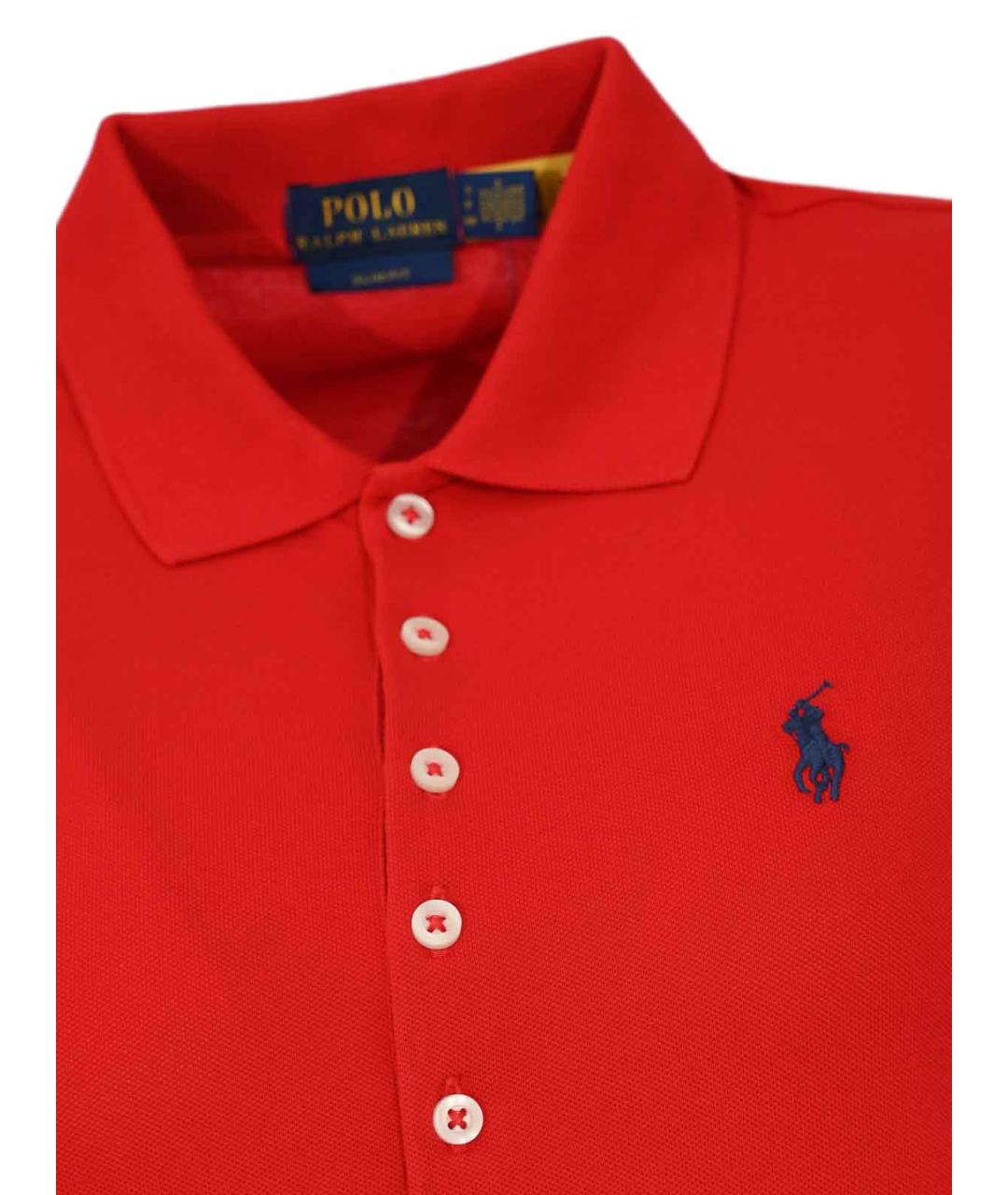 POLO RALPH LAUREN Красная хлопковая футболка, фото 3