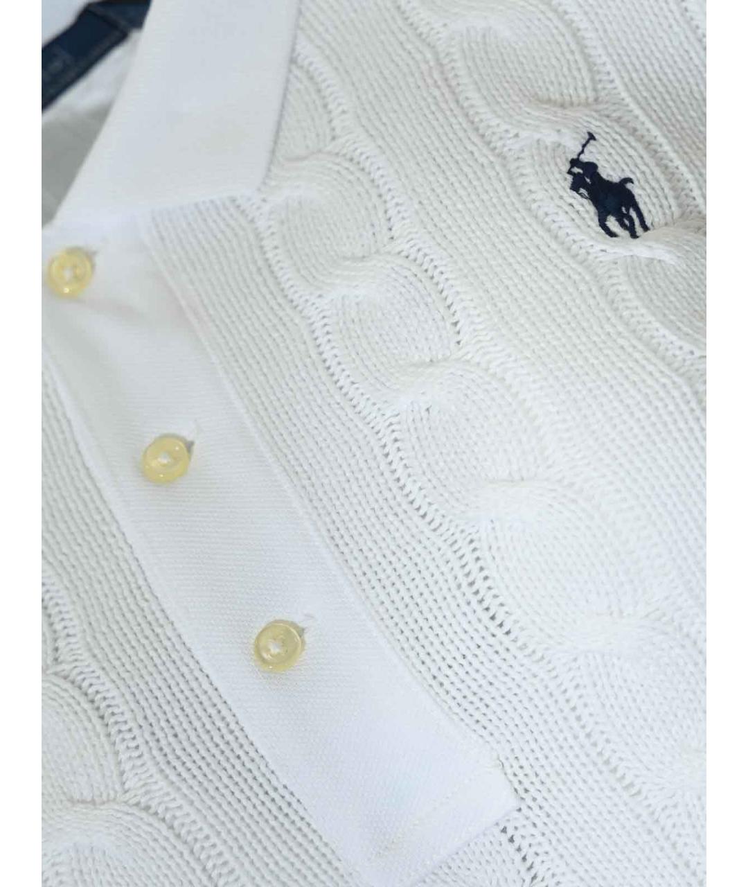 POLO RALPH LAUREN Белая хлопковая футболка, фото 3