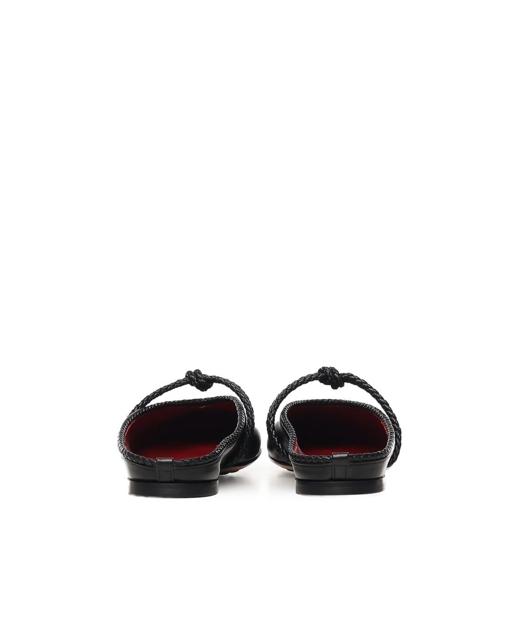 BOTTEGA VENETA Черные кожаные балетки, фото 3
