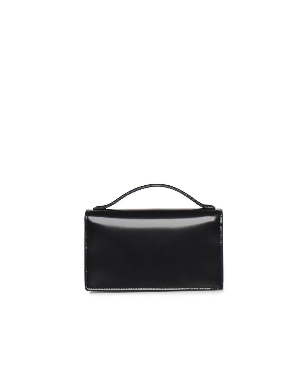 MARC JACOBS Черная кожаная сумка с короткими ручками, фото 3