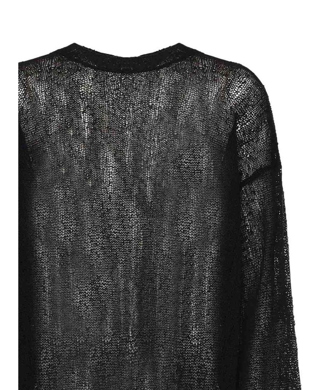 ANN DEMEULEMEESTER Черный хлопковый джемпер / свитер, фото 2