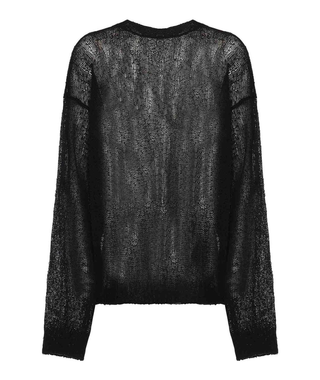 ANN DEMEULEMEESTER Черный хлопковый джемпер / свитер, фото 1